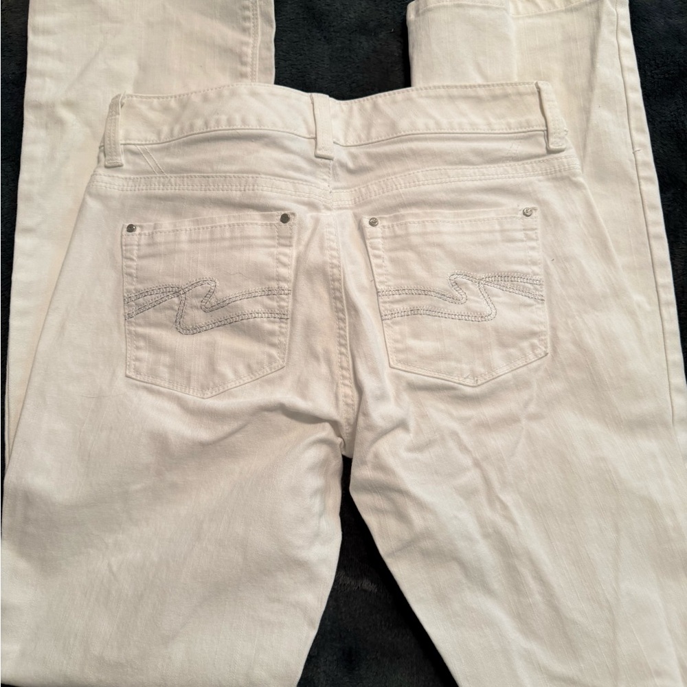 White House Black Market Bootcut White Jeans